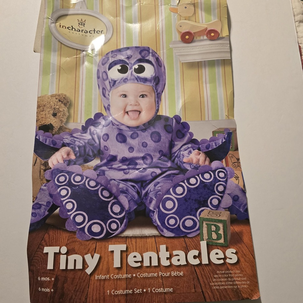 Incharacter Costumes Tiny Tentacles Octopus Jumpsuit Infant/Toddler Size L